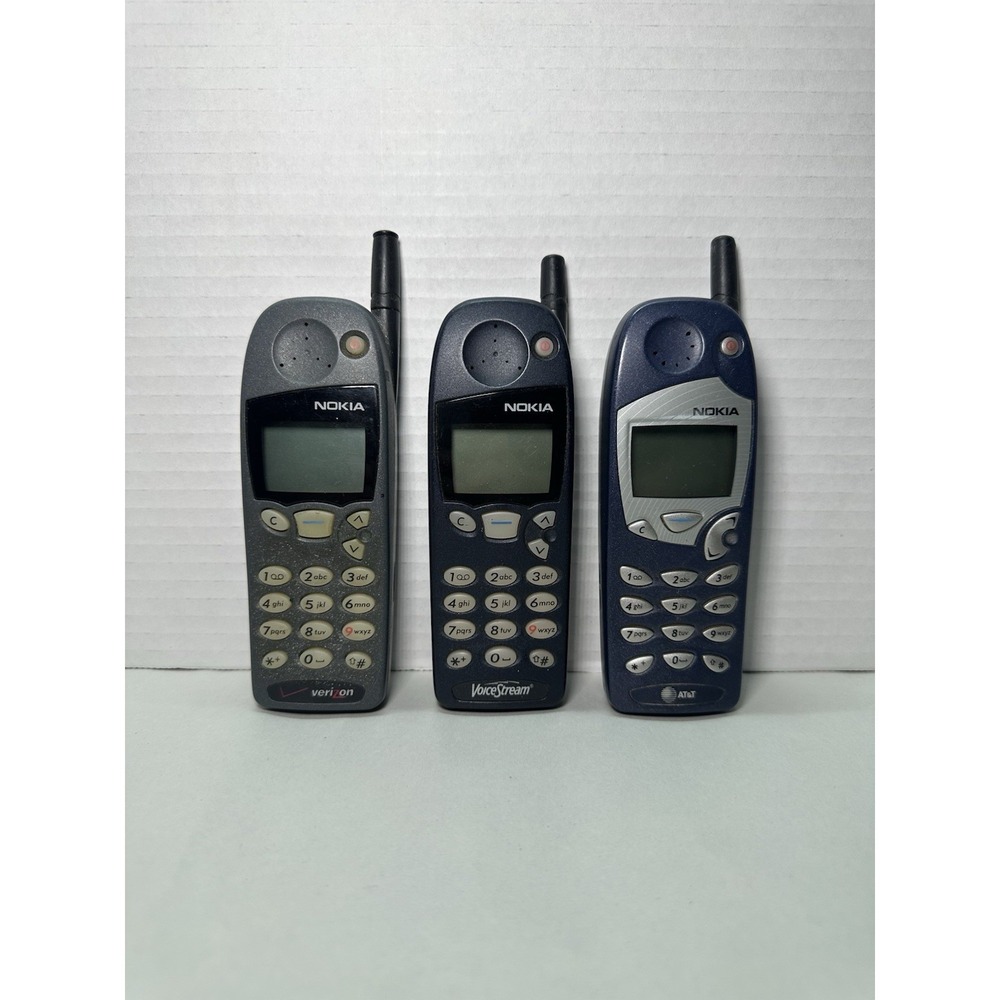 Nokia Lot Of 3 Phones 5160i, 5180i, 5190 Untested As-Is